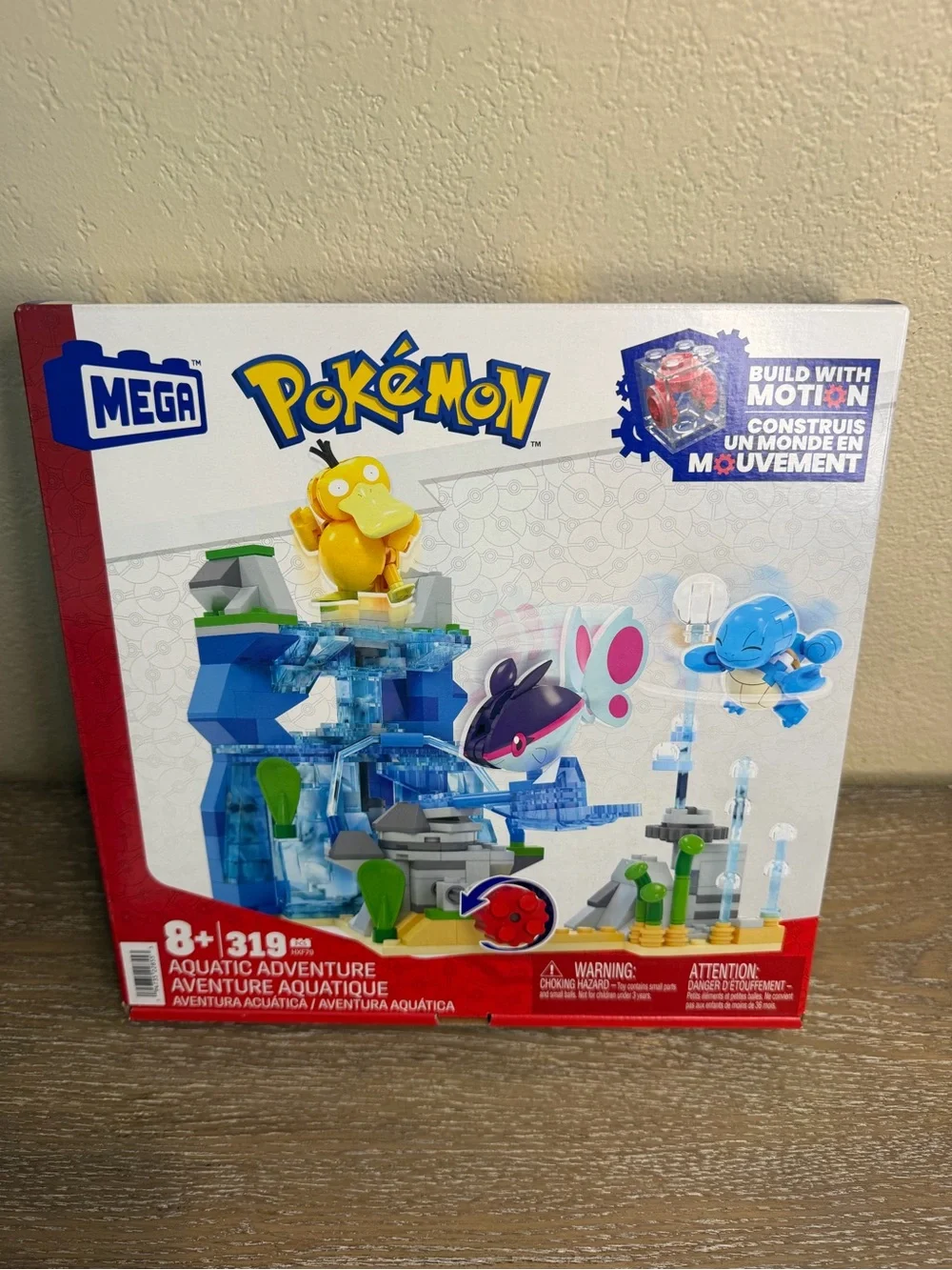 New MEGA BLOKS - Pokemon: Aquatic Adventure, 319 Piece Building Toy Set - Picture 2 of 3